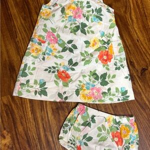 Floral Baby Dress and Bloomers Set